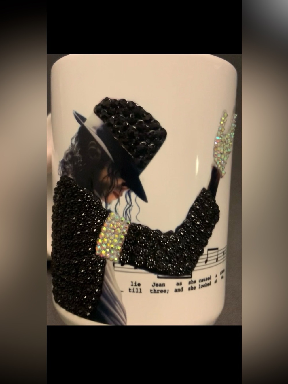 NEW 15 oz Embellished Michael Jackson Graphic Mug